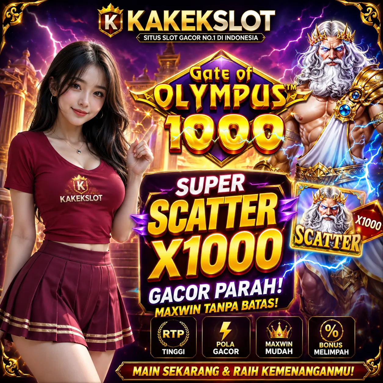 Thumbnail Gate of Olympus Free Spins multiplier